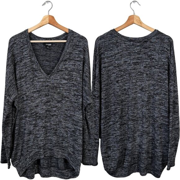 Aritzia Wilfred Free Devinette V-Neck Sweater Pullover Women's Large Gray Cozy - Picture 2 of 11